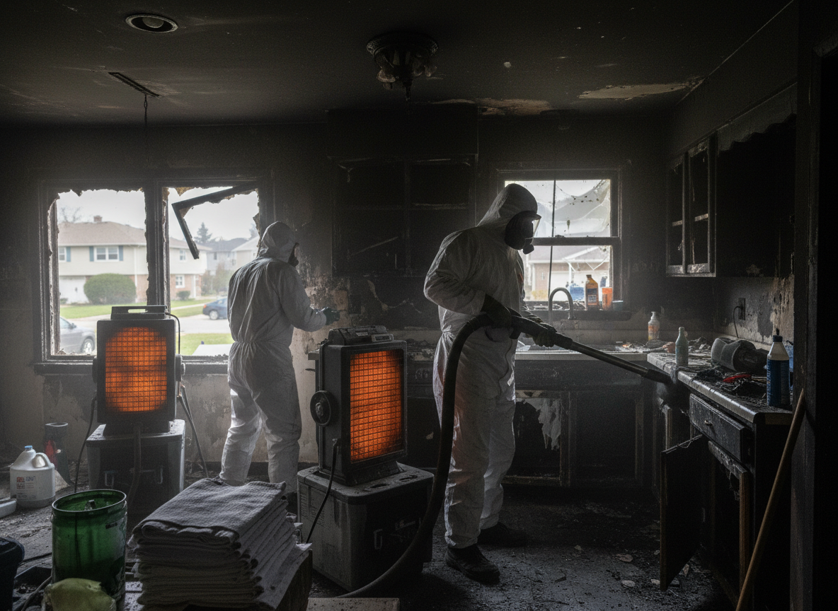 fire and smoke damage restoration in Winnetka
