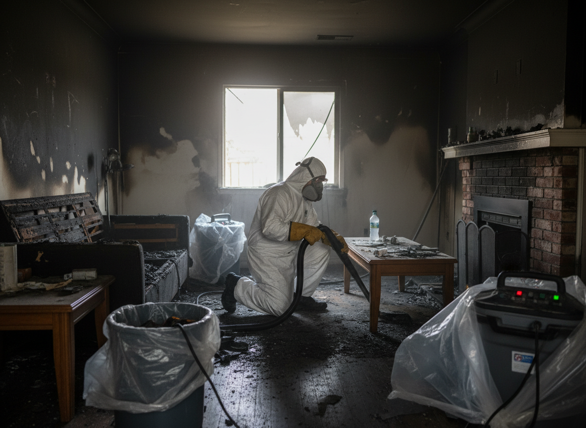 Fire damage clean up in Winnetka
