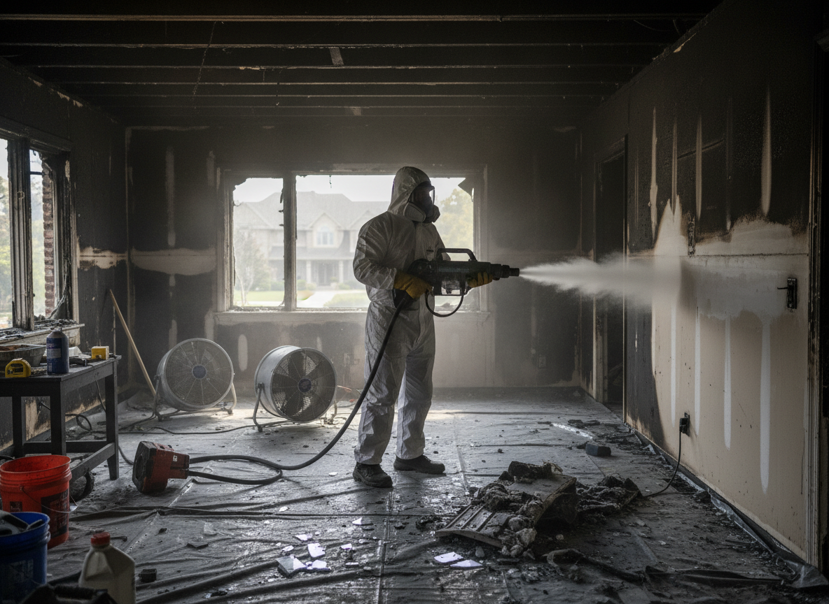 Smoke damage restoration in Winnetka